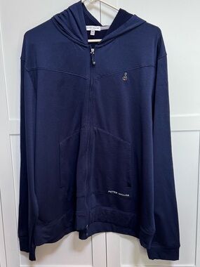 Peter Millar Beaumont Crown Sport Zip Hoodie Streamsong Resort Golf Apparel XXL